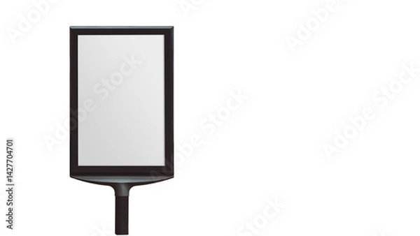 Fototapeta blank billboard on white background