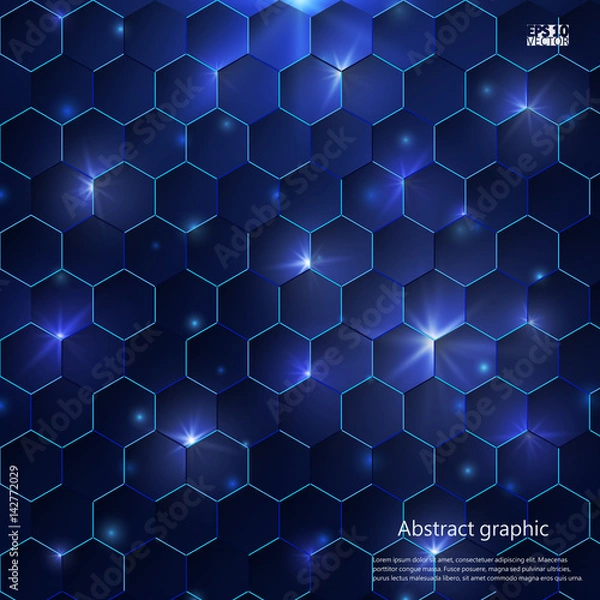 Obraz Graphic illustration with geometric pattern. Eps10 Vector illustration.