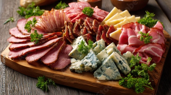 Obraz Cozy rustic charcuterie board