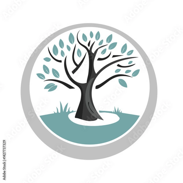 Fototapeta Simple Tree Illustration