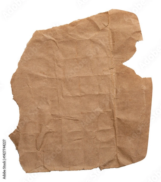 Obraz grunge torn paper from scratch, grunge details, elements for graphic design, realistic photography png isolated on transparent background