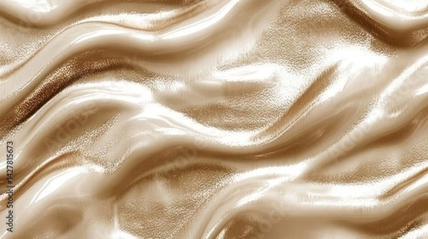 Fototapeta Golden Silk Fabric Draped Texture,  Background.  Possible use Luxury Product Design