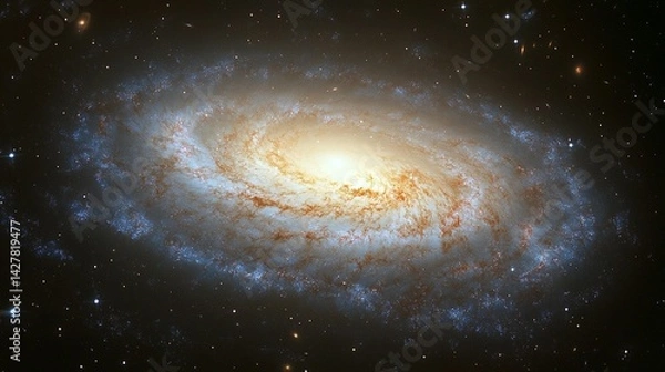Obraz Spiral Galaxy: Cosmic Dust and Stars
