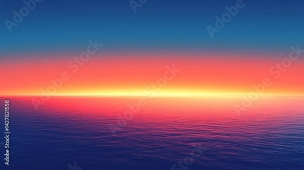 Obraz Ocean Sunset: Vivid Colors