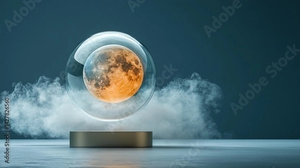 Obraz Encased Moon: A Mystical Sphere