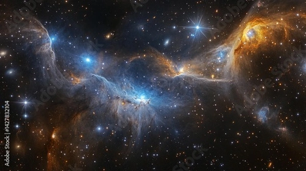 Obraz Cosmic Nebula: Stellar Clouds & Dust