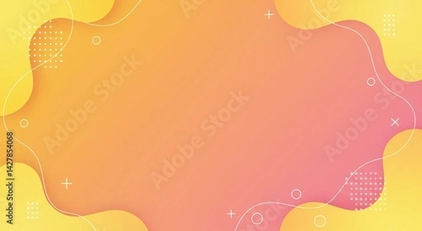 Fototapeta A pop abstract background design that stands out in thumbnails
