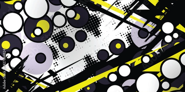 Fototapeta Abstract racing background with circle object