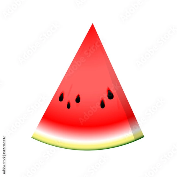 Fototapeta Watermelon summer icon design element 