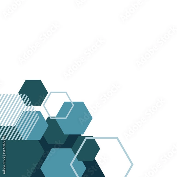 Obraz Hexagon Modern Business Corner