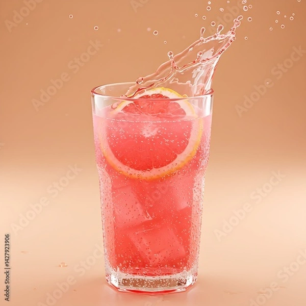 Obraz Pink Grapefruit Ade