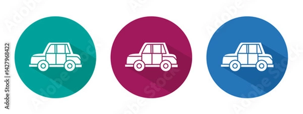 Obraz Icon for car vector illustration in flat.