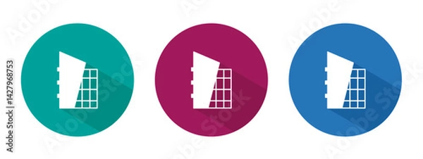 Obraz Icon for building vector illustration in flat.
