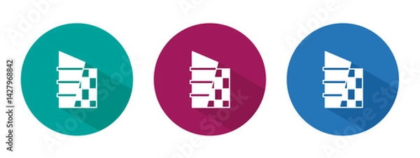 Obraz Icon for building vector illustration in flat.