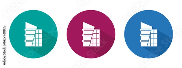 Obraz Icon for building vector illustration in flat.