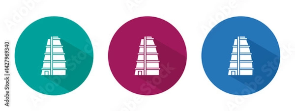 Obraz Icon for building vector illustration in flat.