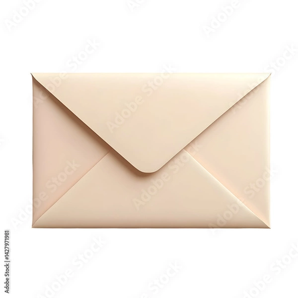 Obraz Beige Envelope 3D Render