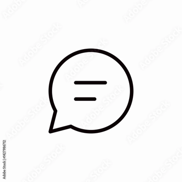 Fototapeta chat button icon sign vector