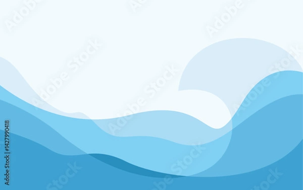 Fototapeta Abstract Water wave design background vector