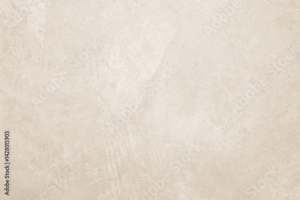 Fototapeta Colour old concrete wall texture background. Close up retro plain cream color cement wall background texture. Design paper vintage parchment element.