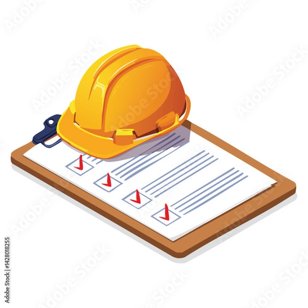 Fototapeta A Comprehensive Guide to Occupational Safety Documents and Helmet Use

