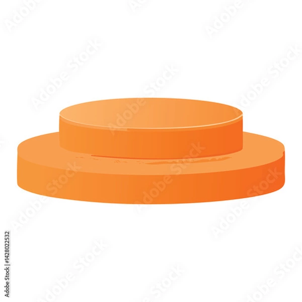 Fototapeta The Impact of an Orange Podium in Event Presentations and Ceremonies
