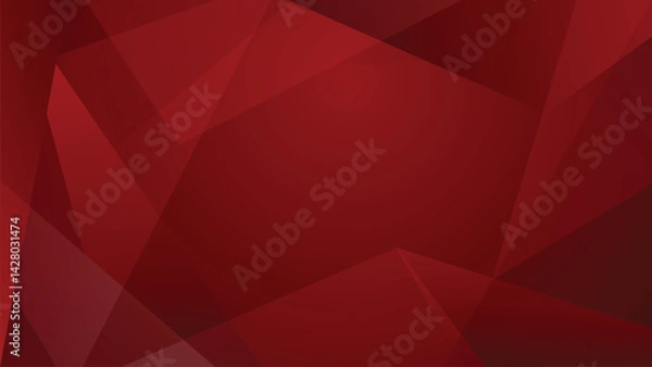 Fototapeta red background abstract shape vector business banner design