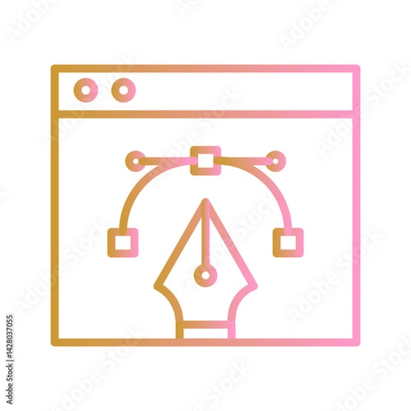 Fototapeta Digitization Tools Icon Design