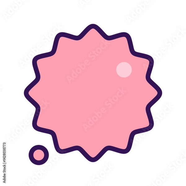 Obraz jagged burst bubble