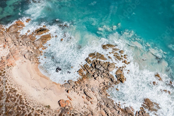 Obraz Aerial View of Berry Bay, South Australia