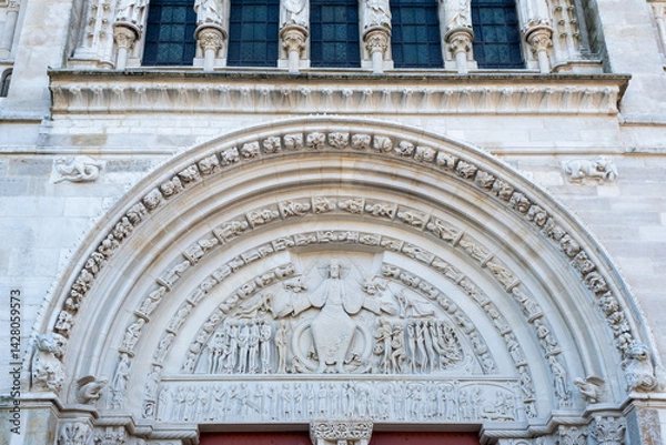 Obraz  basilica Of Sainte Madeleine in Vezelay, France