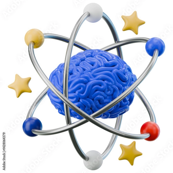 Obraz Imagination Atom 3D
