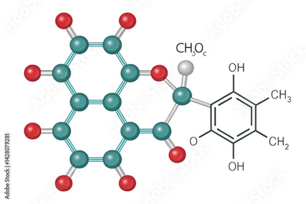 Fototapeta 
Structural chemical formula of Polyethylene Terephthalate (PET or PETE), a widely used thermoplastic polymer. This high-resolution PNG features a clean molecular diagram ideal for educational materia
