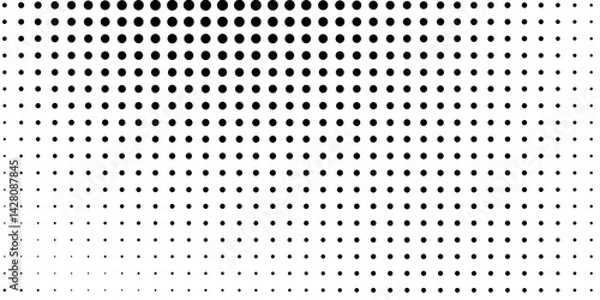 Obraz Grunge halftone gradient background. Faded grit noise texture. White and black sand wallpaper. Retro pixelated backdrop modern art abstract background