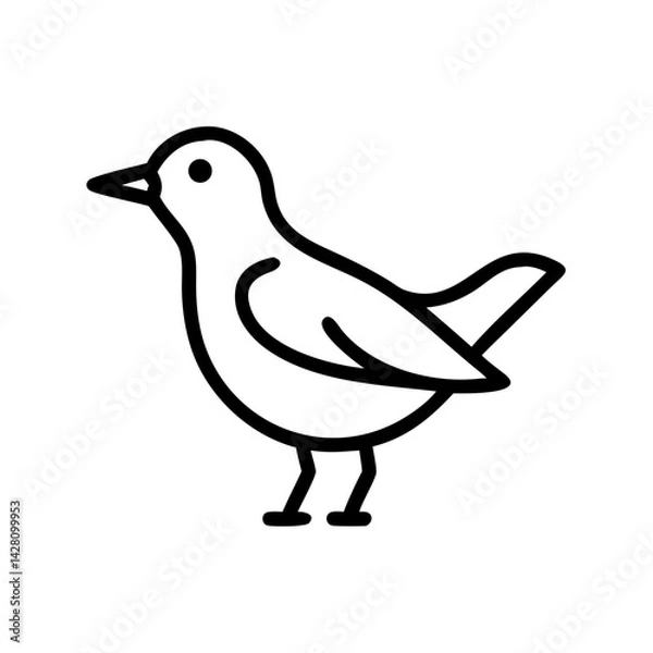 Fototapeta Solid Black Background Image for Design Purposes . A completely black image ideal for use as a background in graphic design, presentation slides, or website templates of bird logo and icon design .