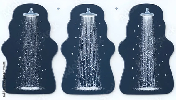 Obraz two cats on a blue background