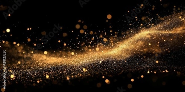 Fototapeta Isolated brown splatter effect with an explosive burst.