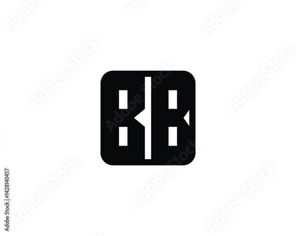 Obraz BB Logo design vector template. BB