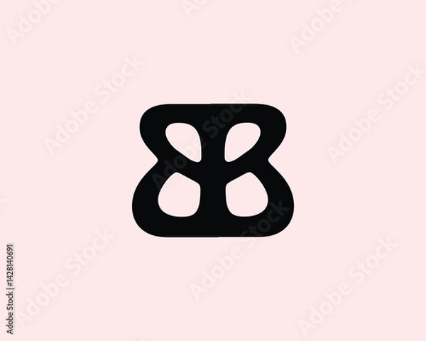 Obraz BB Logo design vector template. BB