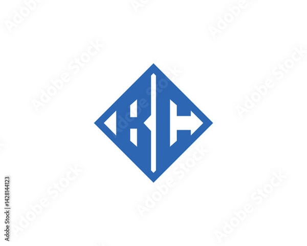 Obraz BC logo design vector template. BC