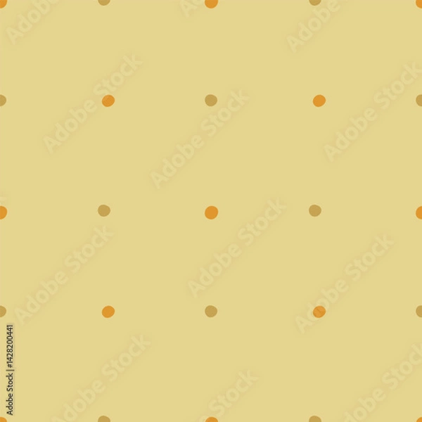 Obraz Seamless polka dot pattern, vector illustration for textile design.