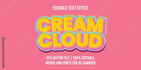 Fototapeta Editable text effect