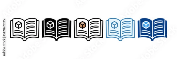 Fototapeta Catalog  Icon Set Multiple Style Collection