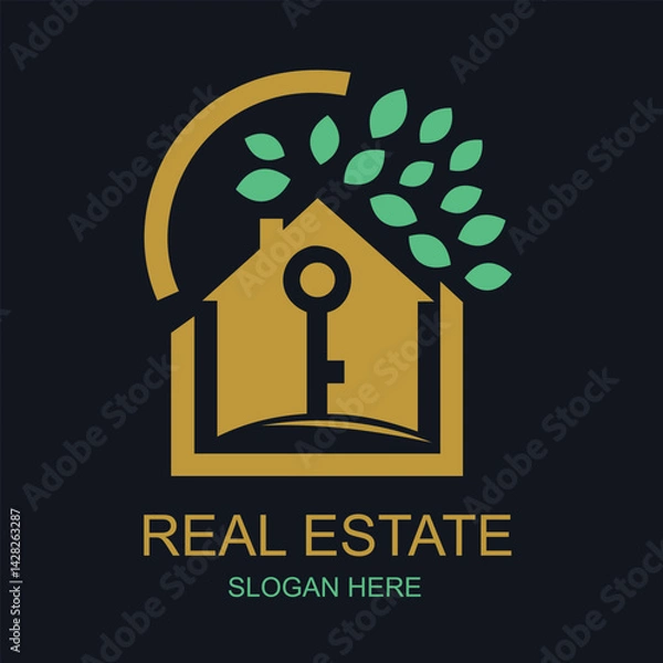 Fototapeta Versatile property logo template for agencies vector