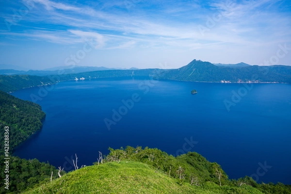 Fototapeta 清々しい夏の摩周ブルー