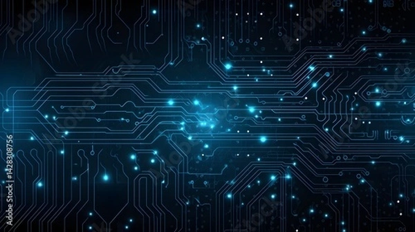 Obraz  Tech Circuit Texture