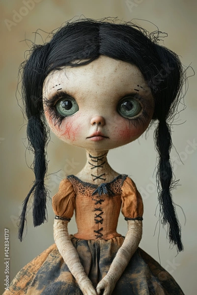 Obraz Stitched up gothic style doll	