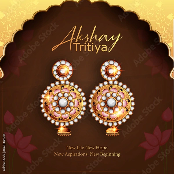 Obraz Akshay Tritiya illustration vector art