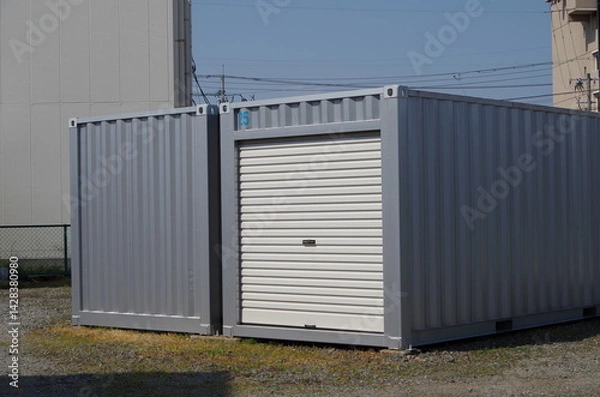 Obraz シルバーのコンテナ