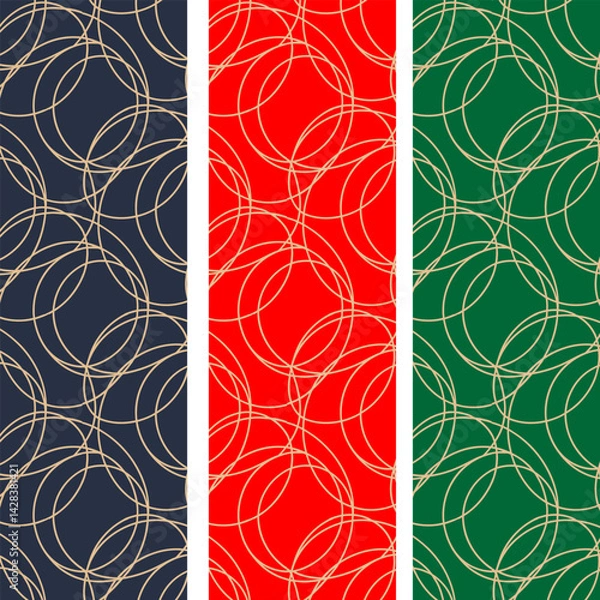 Fototapeta High-Resolution Seamless Pattern with Complex Geometric Symmetry